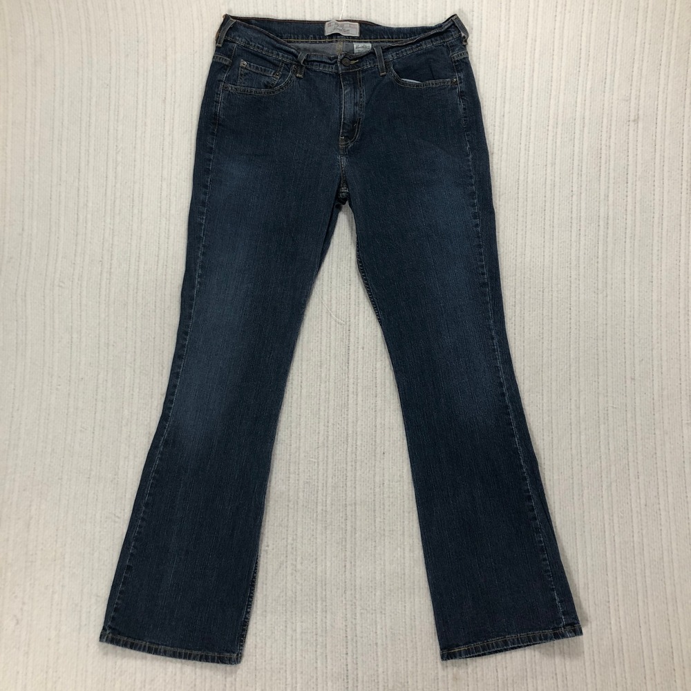 Levi‎ Strauss Signature Boot Cut Jeans Medium Wash Denim Womens Size 10L
